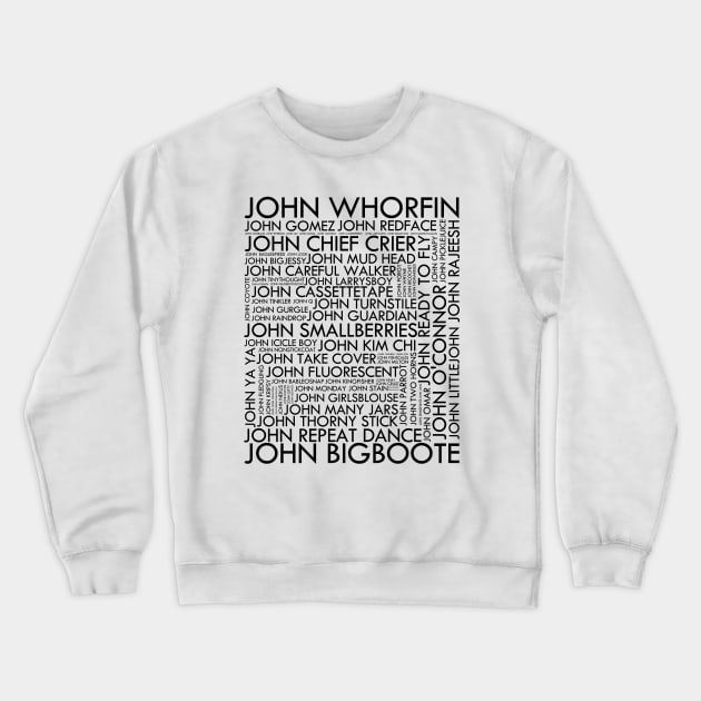 The Many Johns of Buckeroo Banzai Crewneck Sweatshirt by Archangel